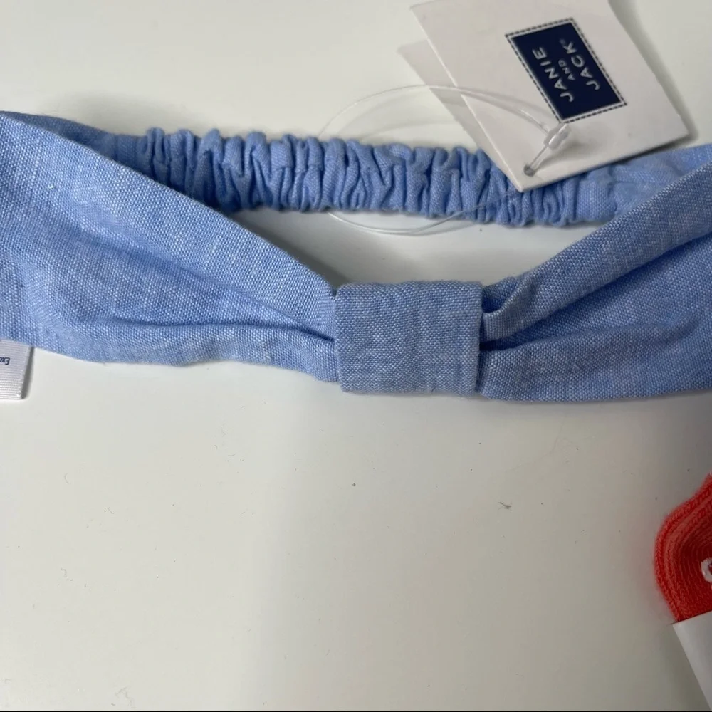 Janie and jack headbands and socks 0-3 months